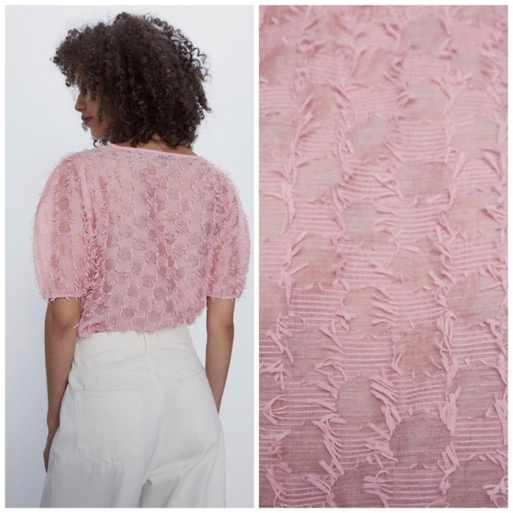 ZARA NWT blouse textured - Picture 8 of 9